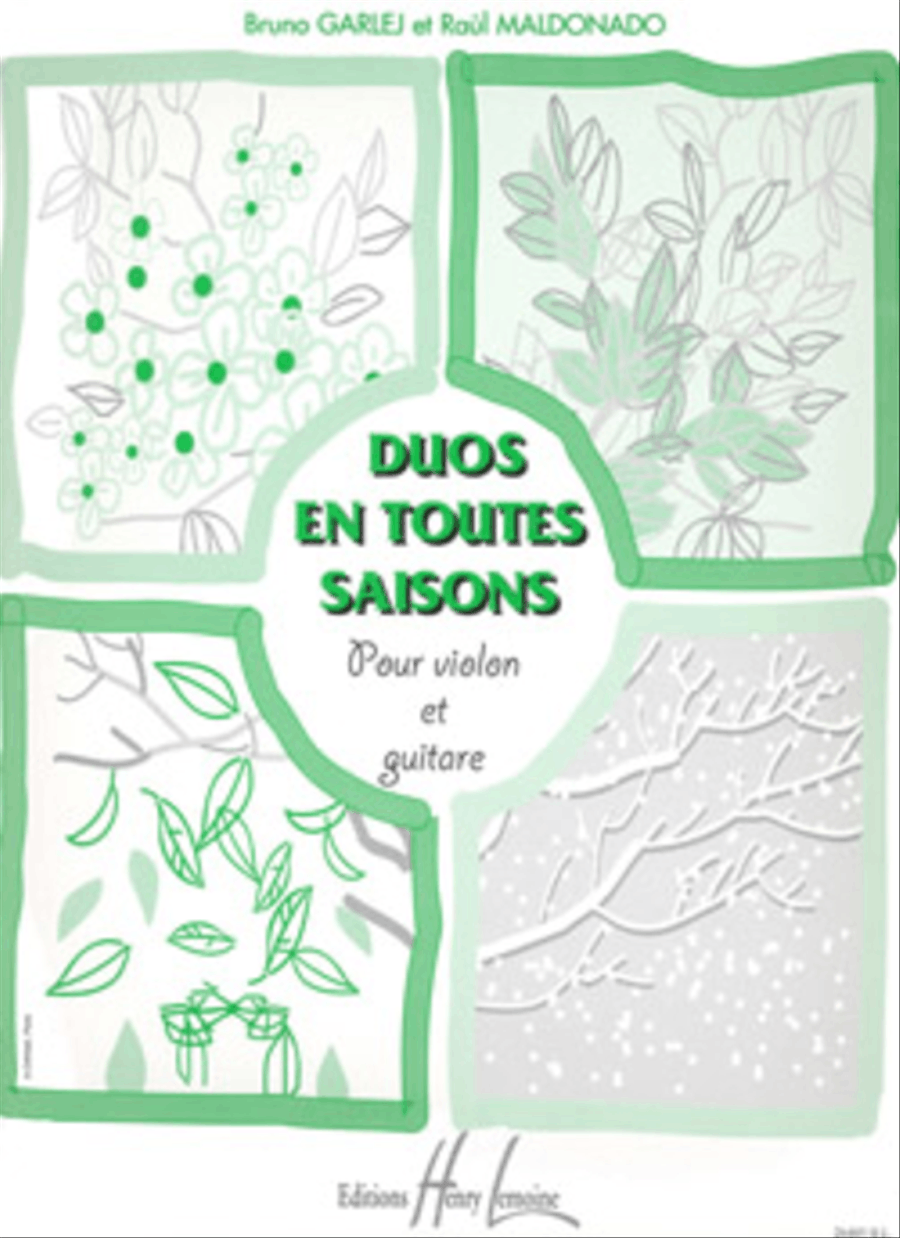 Duos En Toutes Saisons Violin scores gallery preview page 1