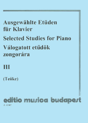 Book cover for Selected Studies V3-pno