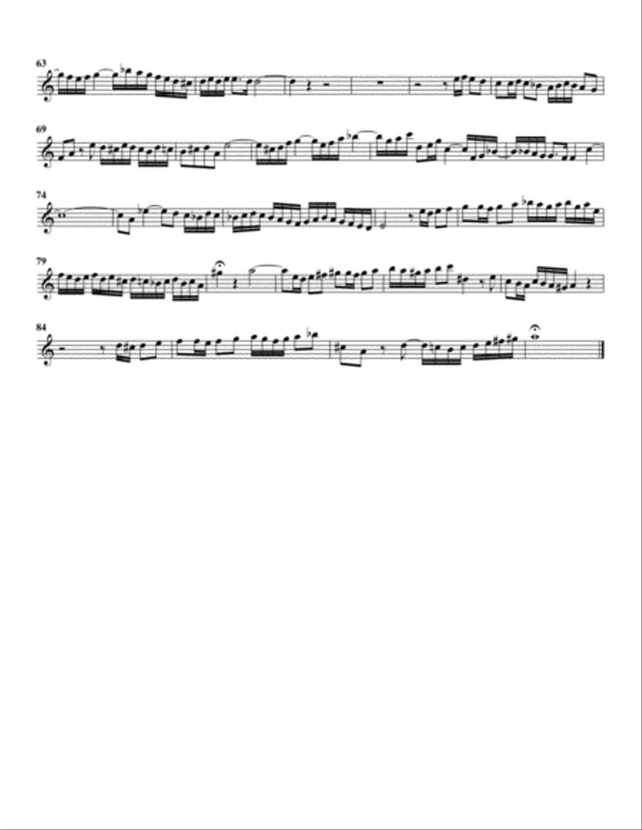 Fugue from Das wohltemperierte Klavier I, BWV 865/II Recorder scores gallery preview page 6