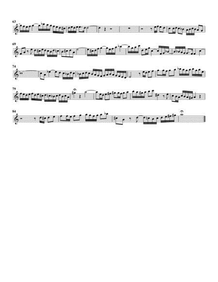 Fugue from Das wohltemperierte Klavier I, BWV 865/II