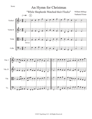 An Hymn for Christmas (for String Quartet)