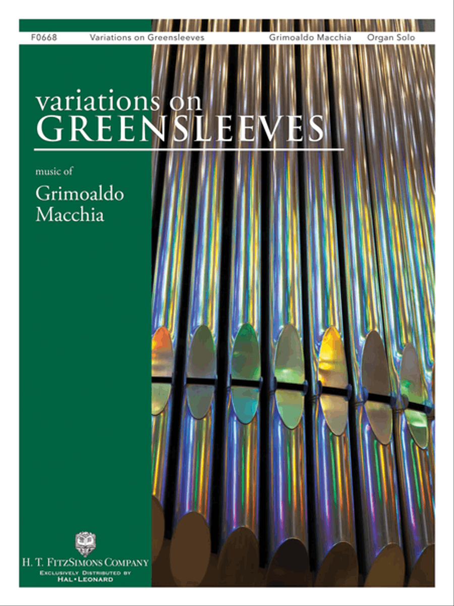 Variations on Greensleeves Organ Solo scores gallery preview page 1