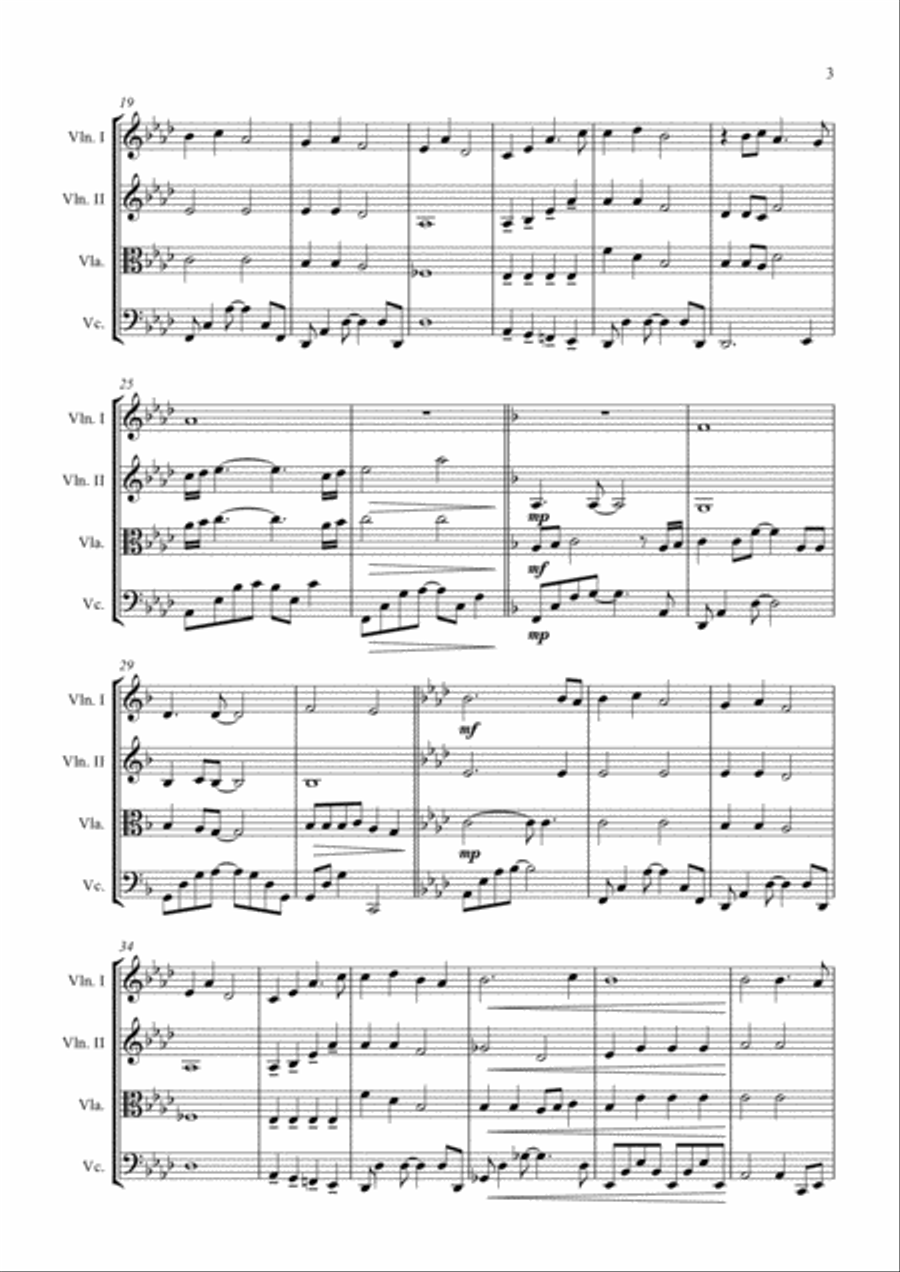 Reflection Reflection String Quartet scores gallery preview page 3