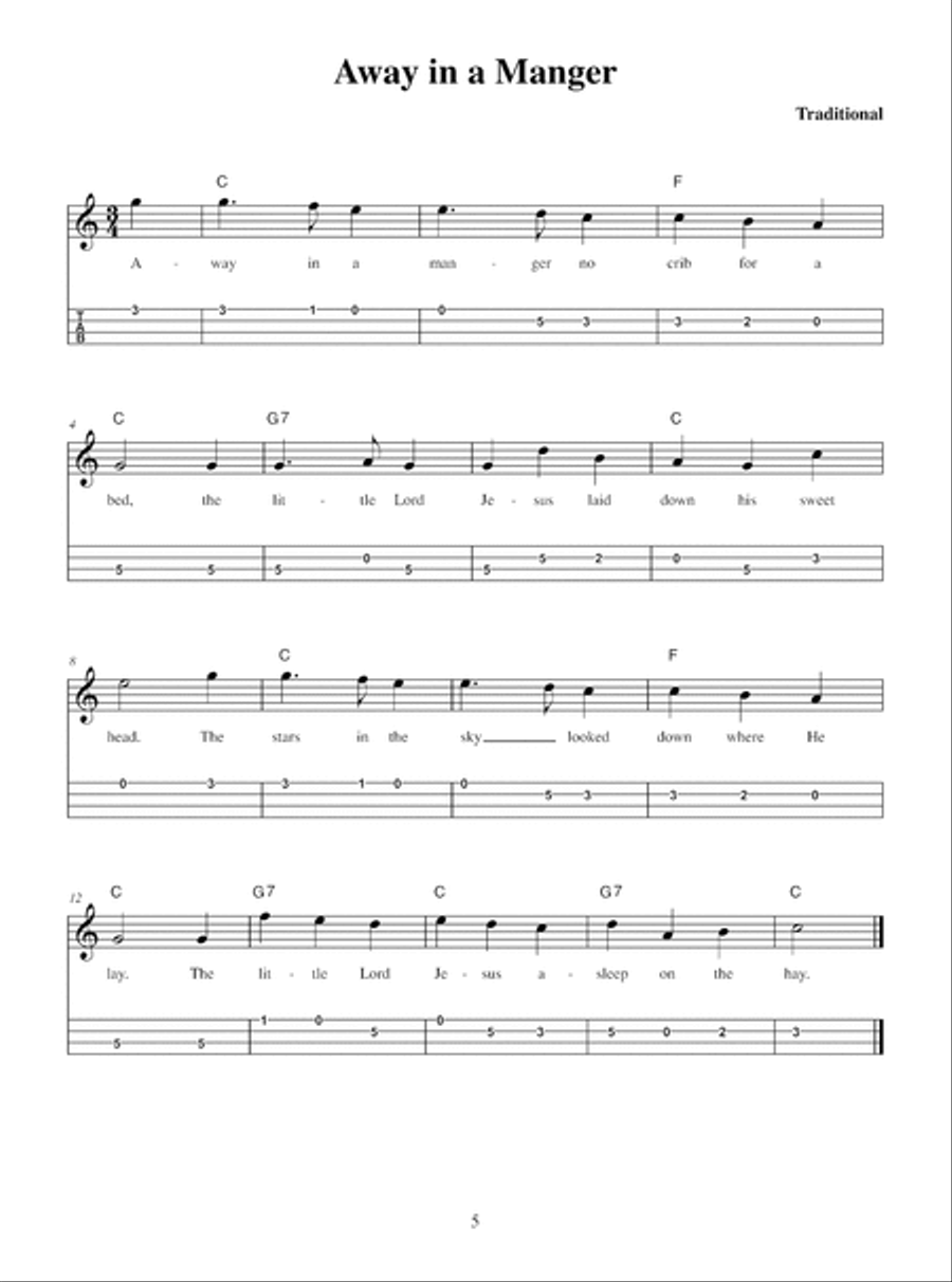 Mandolin Christmas Songbook Mandolin scores gallery preview page 6