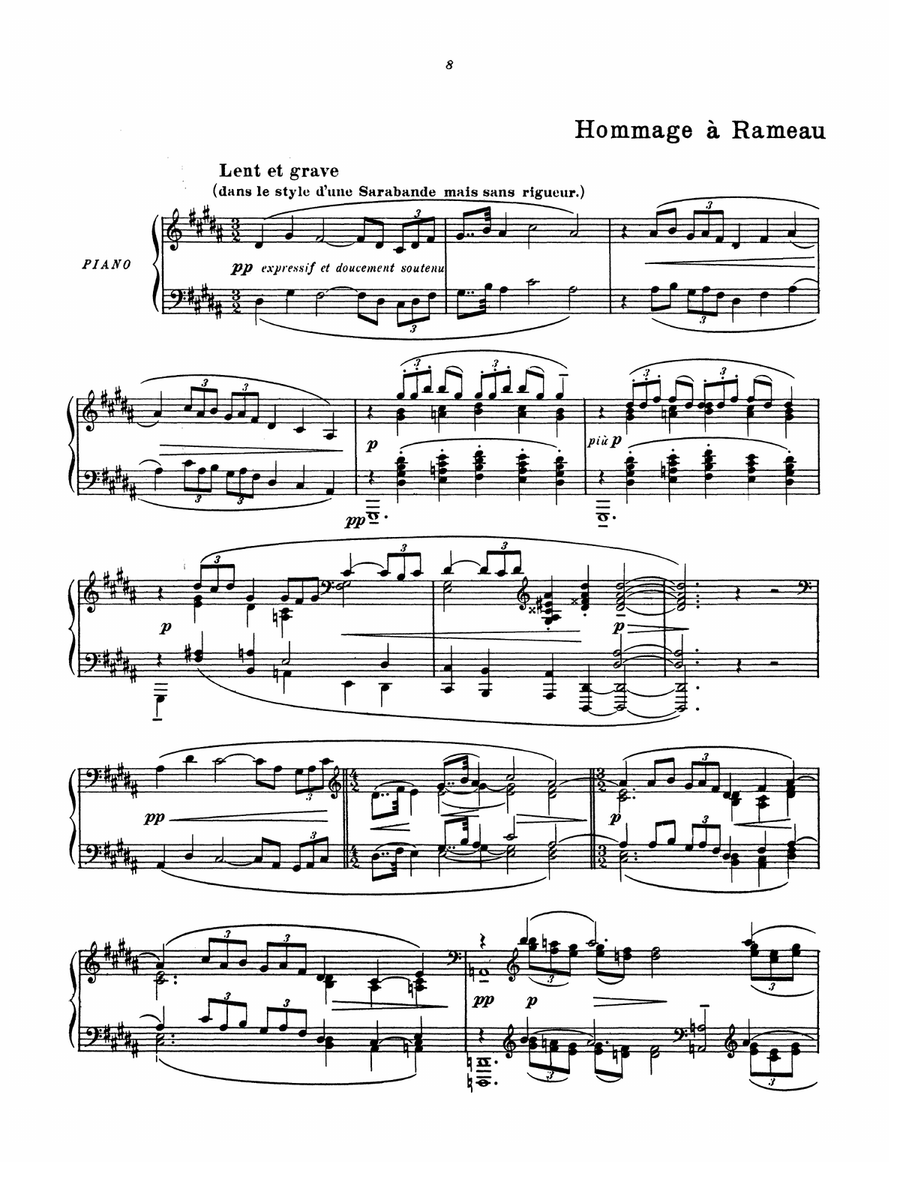 Debussy: Reflets Dans L'eau by Claude Debussy Piano Solo - Digital Sheet Music
