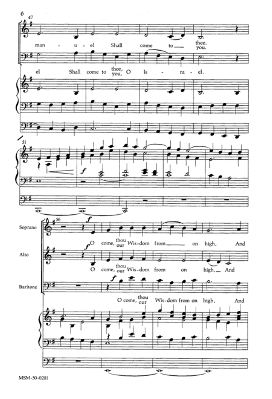 O Come, O Come, Emmanuel O Come, O Come, Emmanuel 3-Part scores gallery preview page 5