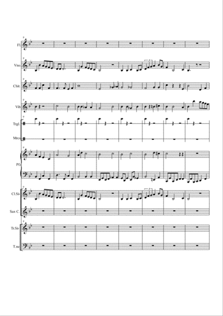 The Christmas Song (chestnuts Roasting On An Open Fire) Large Ensemble scores gallery preview page 2