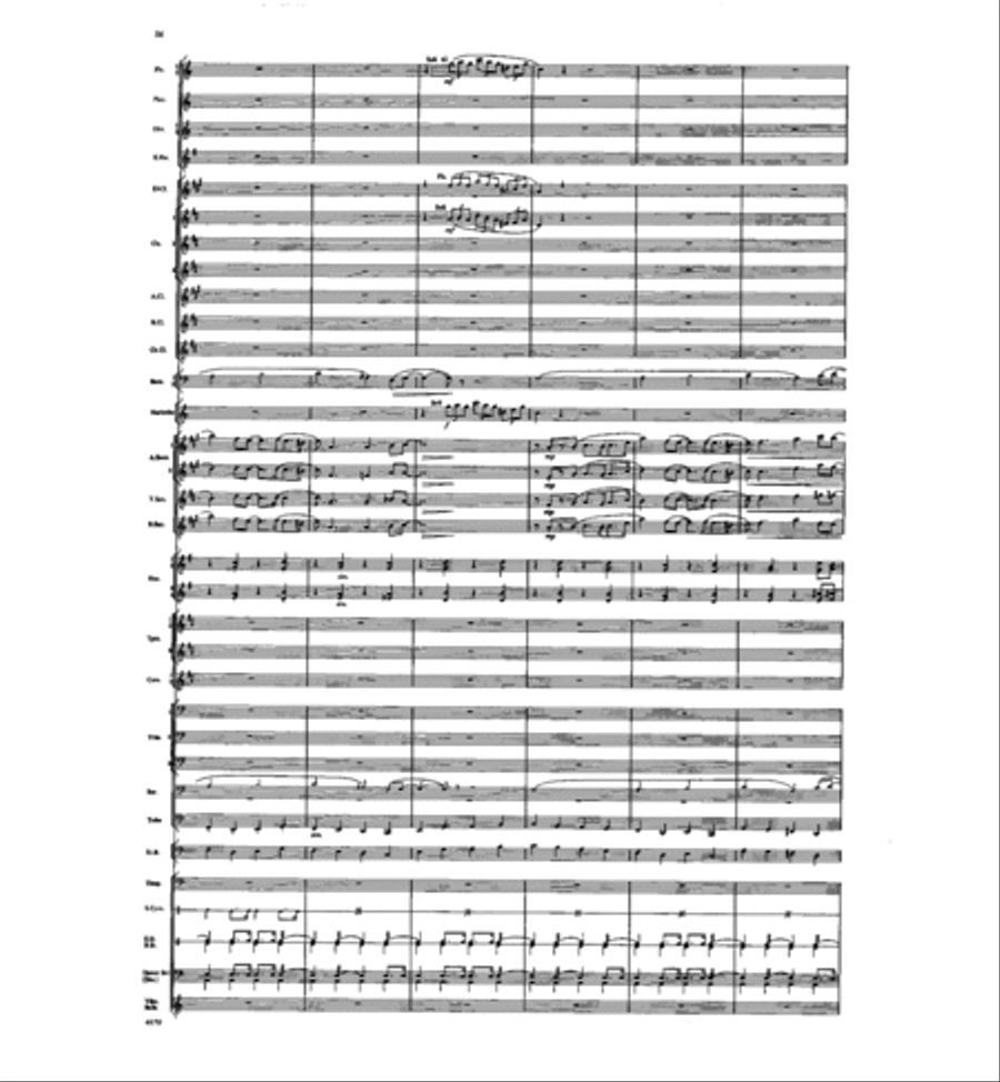 Concertino for Marimba and Winds Concert Band scores gallery preview page 52