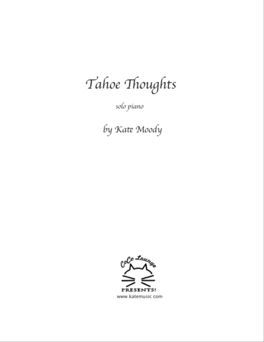 Tahoe Thoughts Piano Solo scores gallery preview page 1