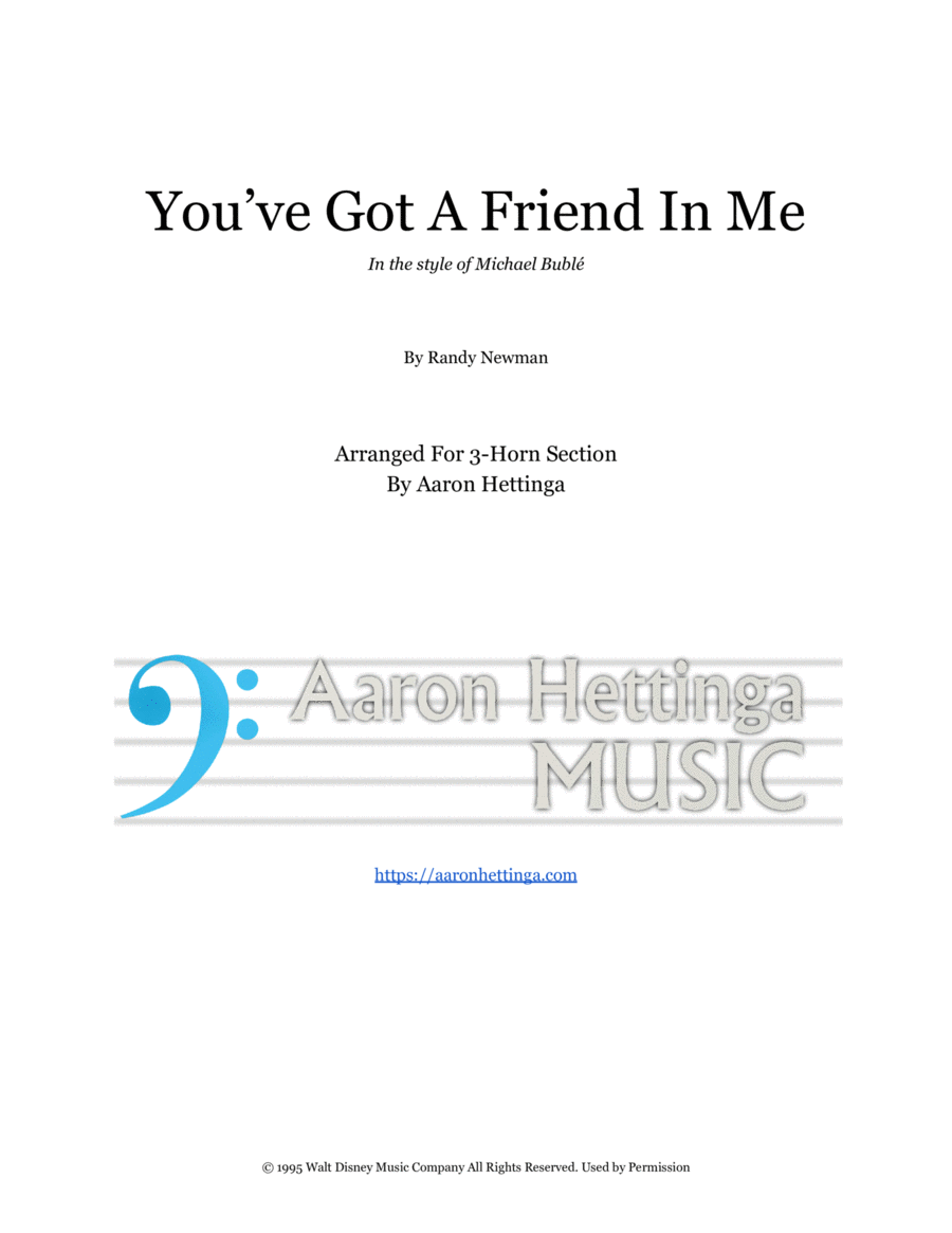 You've Got A Friend In Me Small Ensemble scores gallery preview page 1
