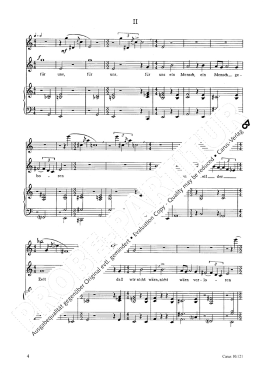The only Son from Heaven (Herr Christ, der einig Gotts Sohn) Unison Choir scores gallery preview page 5