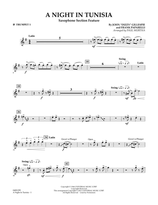 A Night In Tunisia (Saxophone Section Feature) - Bb Trumpet 1