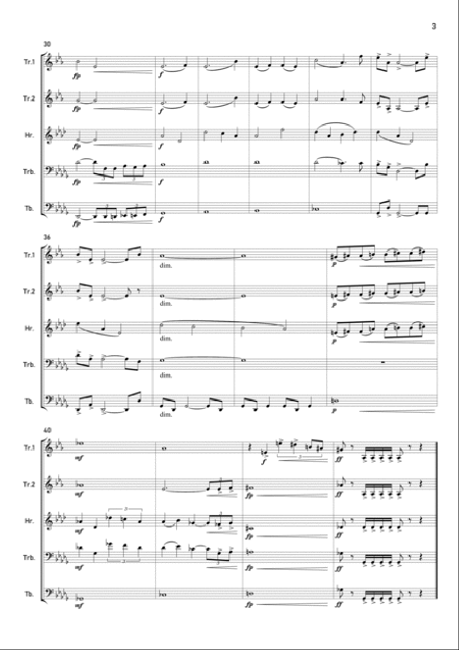 Star Trek - Voyager(r) Brass Quintet scores gallery preview page 3