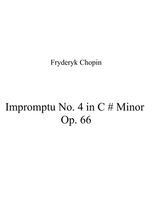 Impromptu No. 4 in C # Minor Op. 66