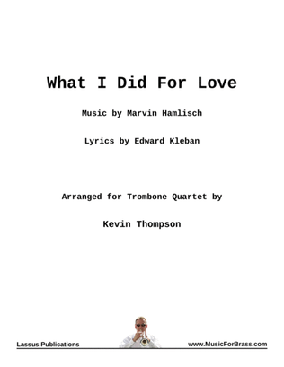 Book cover for What I Did For Love