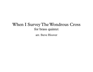 Book cover for WHEN I SURVEY THE WONDROUS CROSS - EASTER BRASS QUINTET