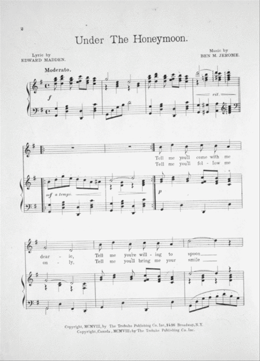 Under the Honeymoon Voice scores gallery preview page 2