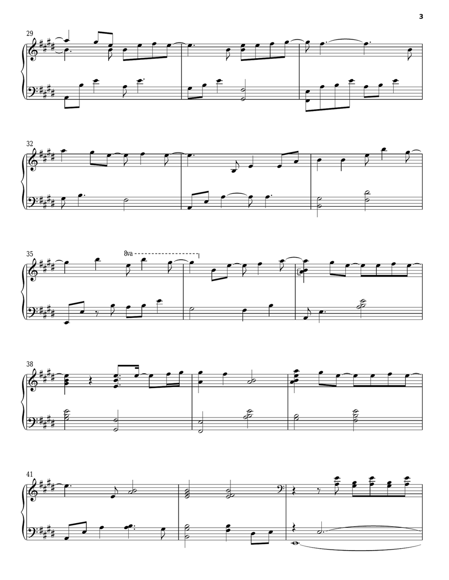 Just The Way You Are Piano Solo scores gallery preview page 3