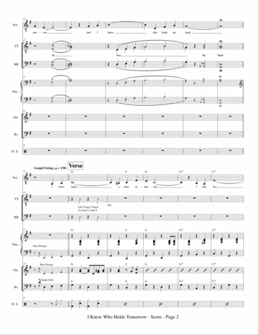 I Know Who Holds Tomorrow A Cappella scores gallery preview page 4