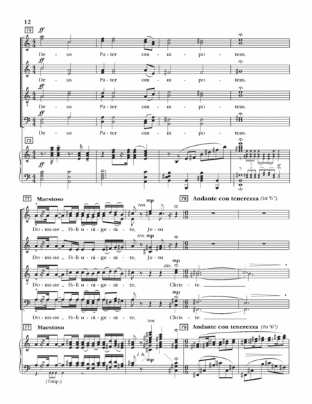 Gloria (Choral Score) image number null