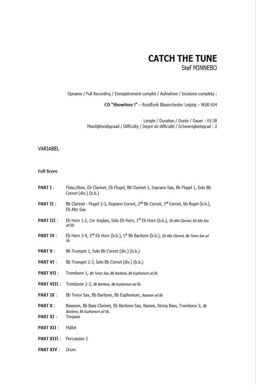 Catch The Tune Concert Band scores gallery preview page 2