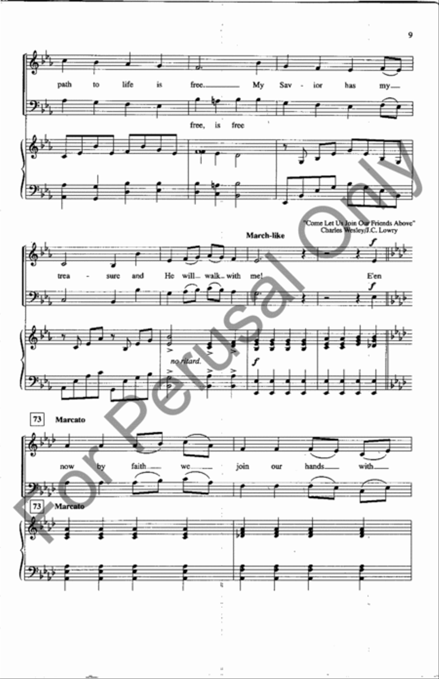 Come Let Us Join Our Friends Above 3-Part scores gallery preview page 8