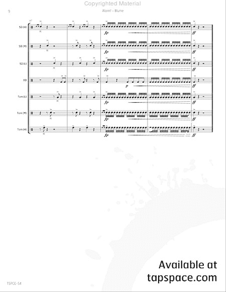 Alarm! Percussion Ensemble scores gallery preview page 13