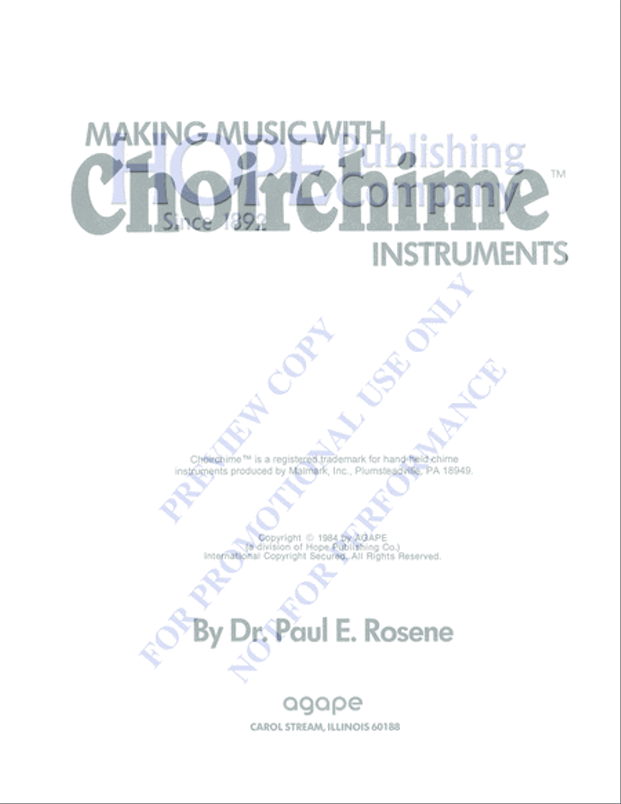 Making Music with Choirchime Instruments 3-Octaves scores gallery preview page 3