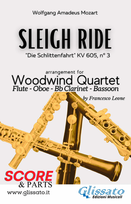 Book cover for Sleigh Ride - Woodwind Quartet (score & parts)