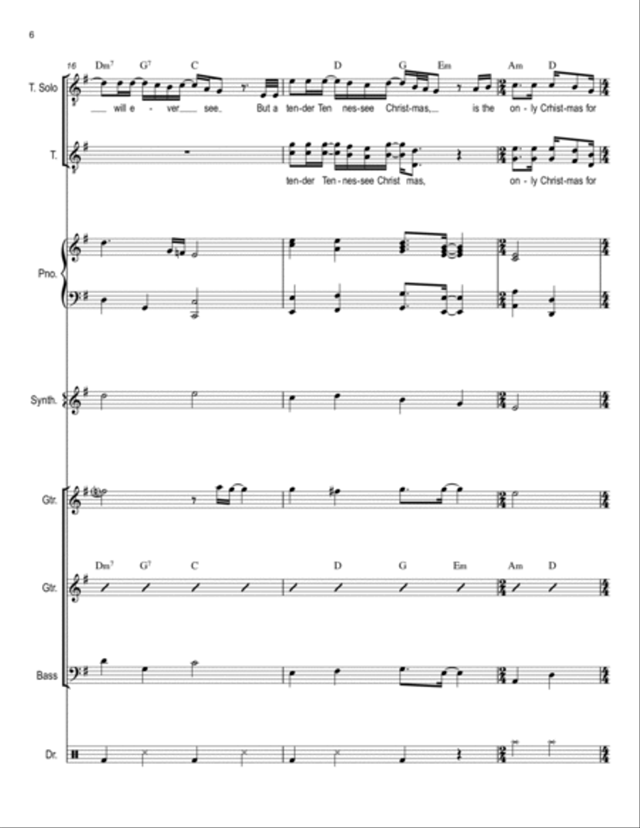 Tennessee Christmas Small Ensemble scores gallery preview page 6