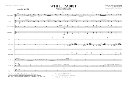 White Rabbit - Percussion Score