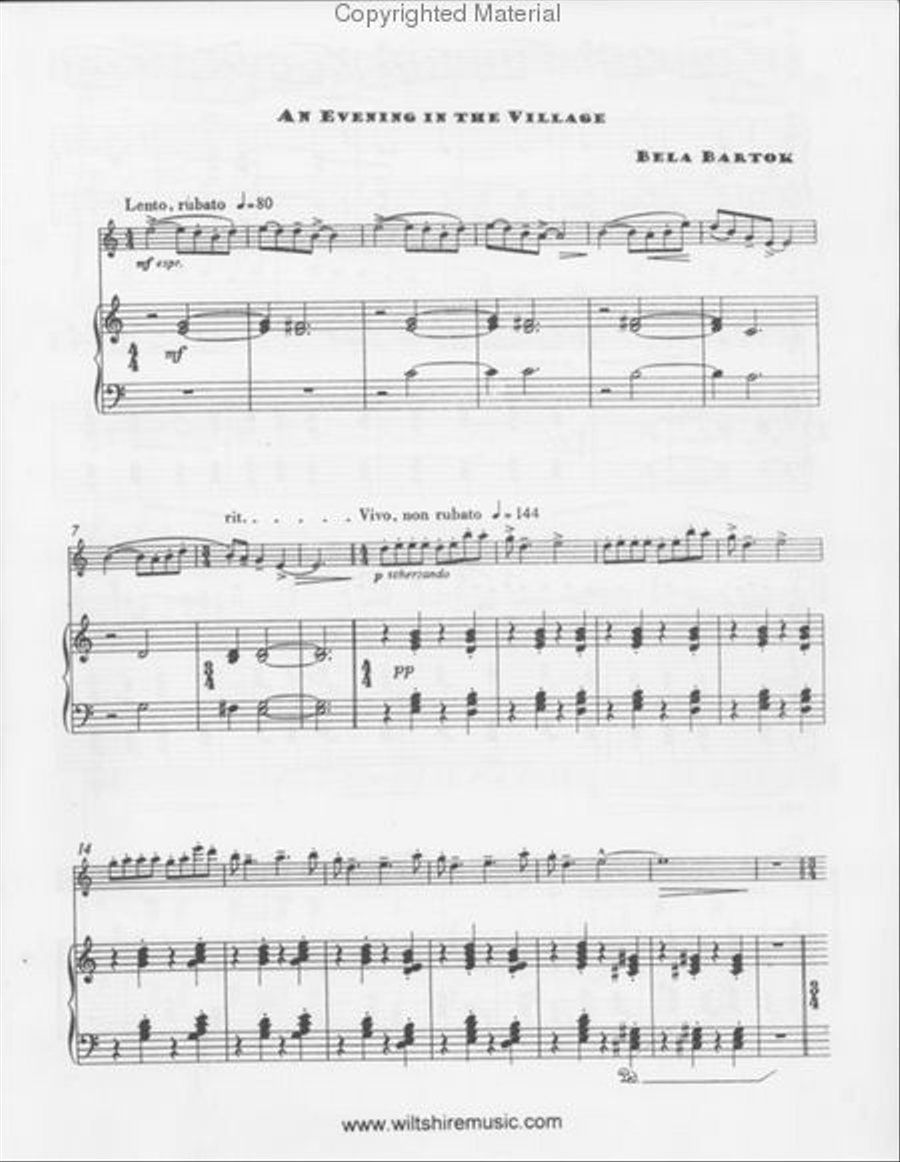 An Evening In The Village Flute Solo scores gallery preview page 2