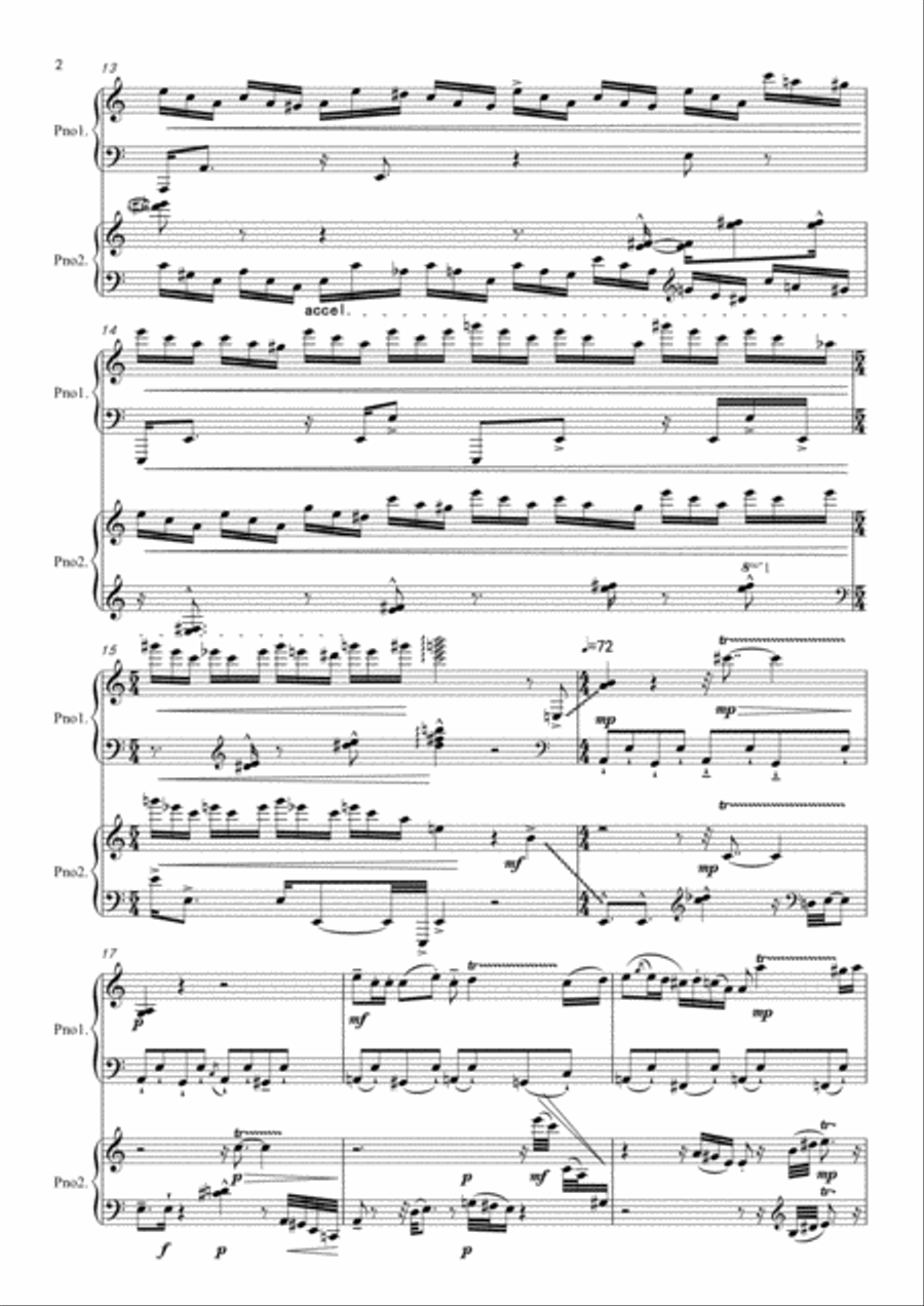 The Dragon Boat Song Piano scores gallery preview page 2