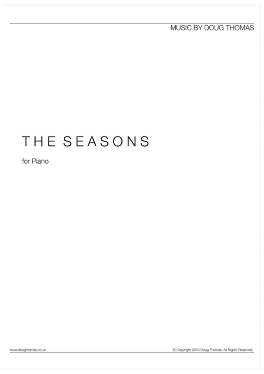 The Seasons Piano Solo scores gallery preview page 1
