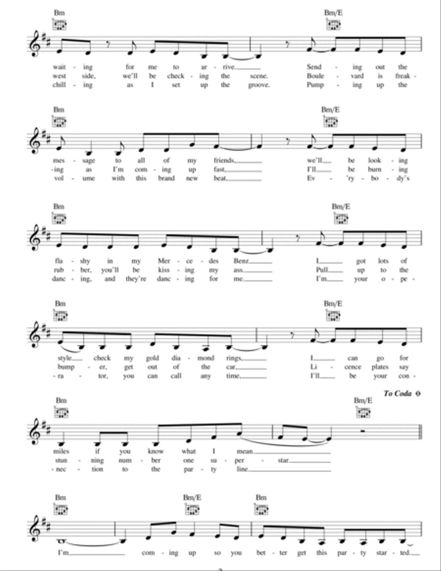 Get The Party Started Piano scores gallery preview page 2