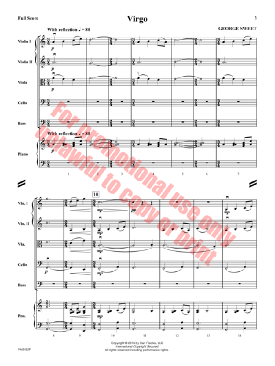 Virgo String Orchestra scores gallery preview page 4