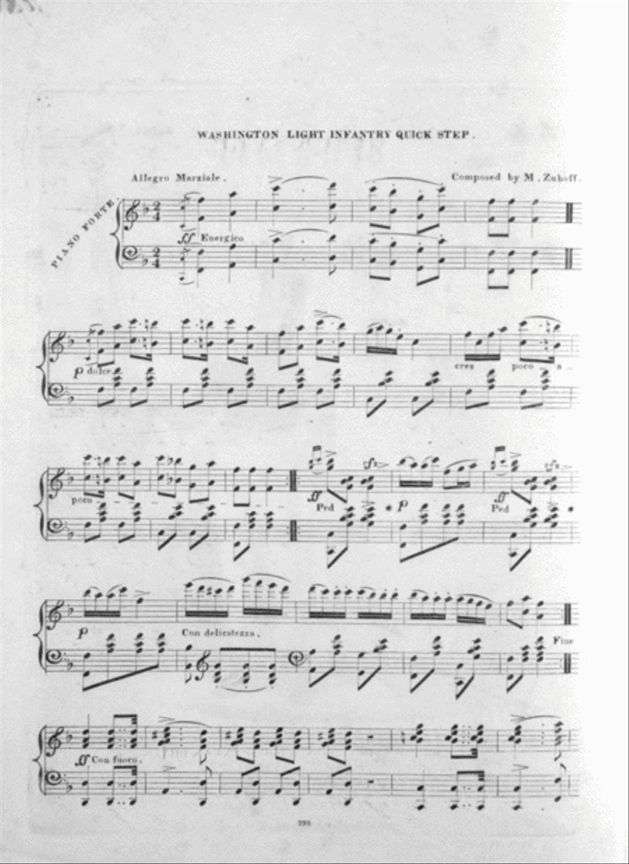 The Washington Light Infantry Quick Step Piano Solo scores gallery preview page 2