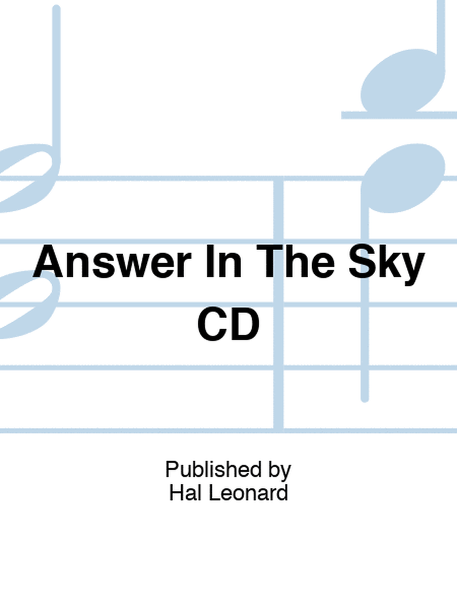 Answer In The Sky CD