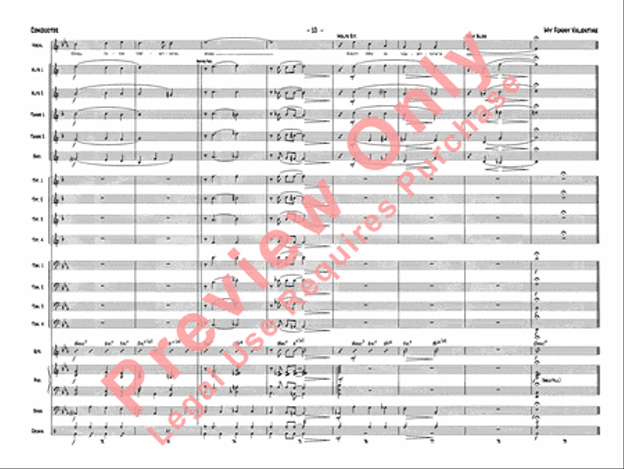 My Funny Valentine Jazz Ensemble scores gallery preview page 13