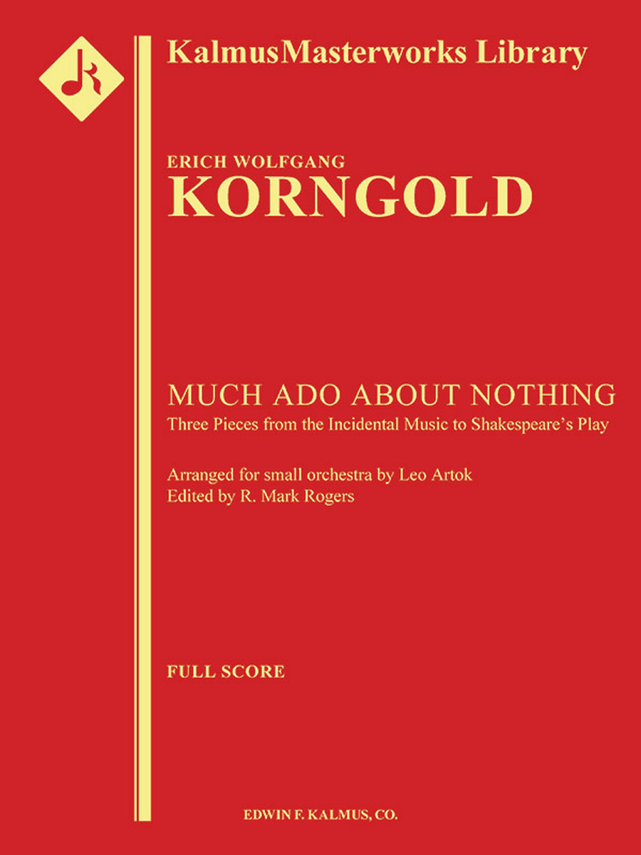 Much Ado About Nothing: Three Pieces for Small Orchestra Concert Band scores gallery preview page 1