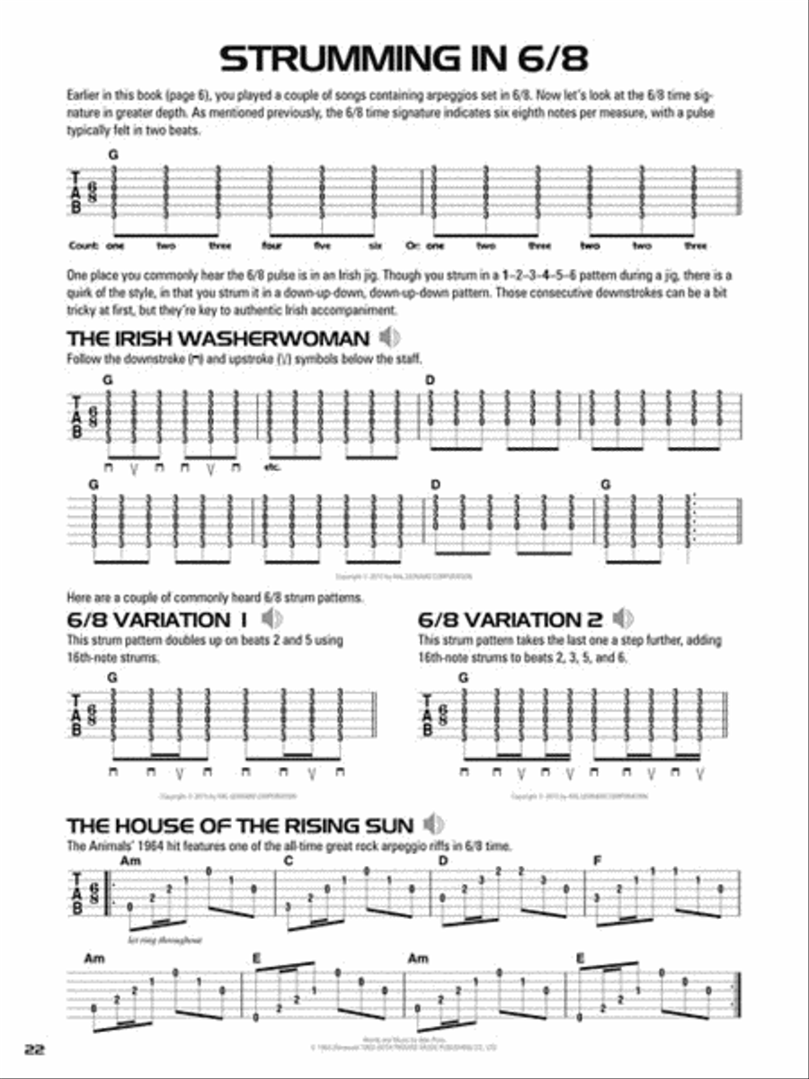Hal Leonard Acoustic Guitar Tab Method – Book 2 Acoustic Guitar scores gallery preview page 6