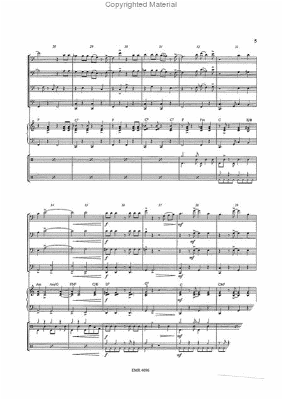 South America Take It Away Trombone Quartet scores gallery preview page 5