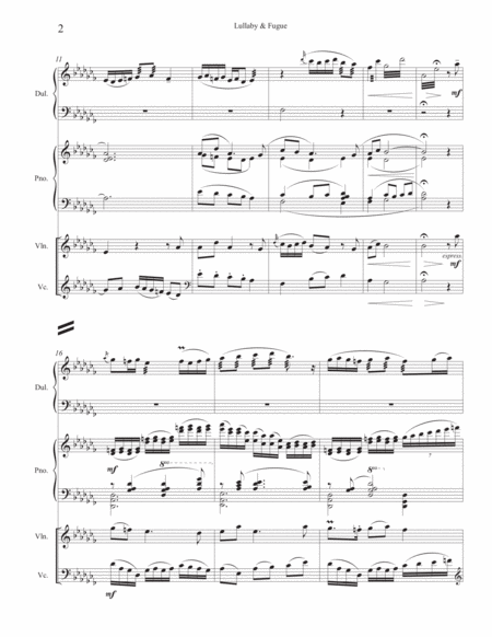 Lullaby and Fugue (Score and Parts) image number null