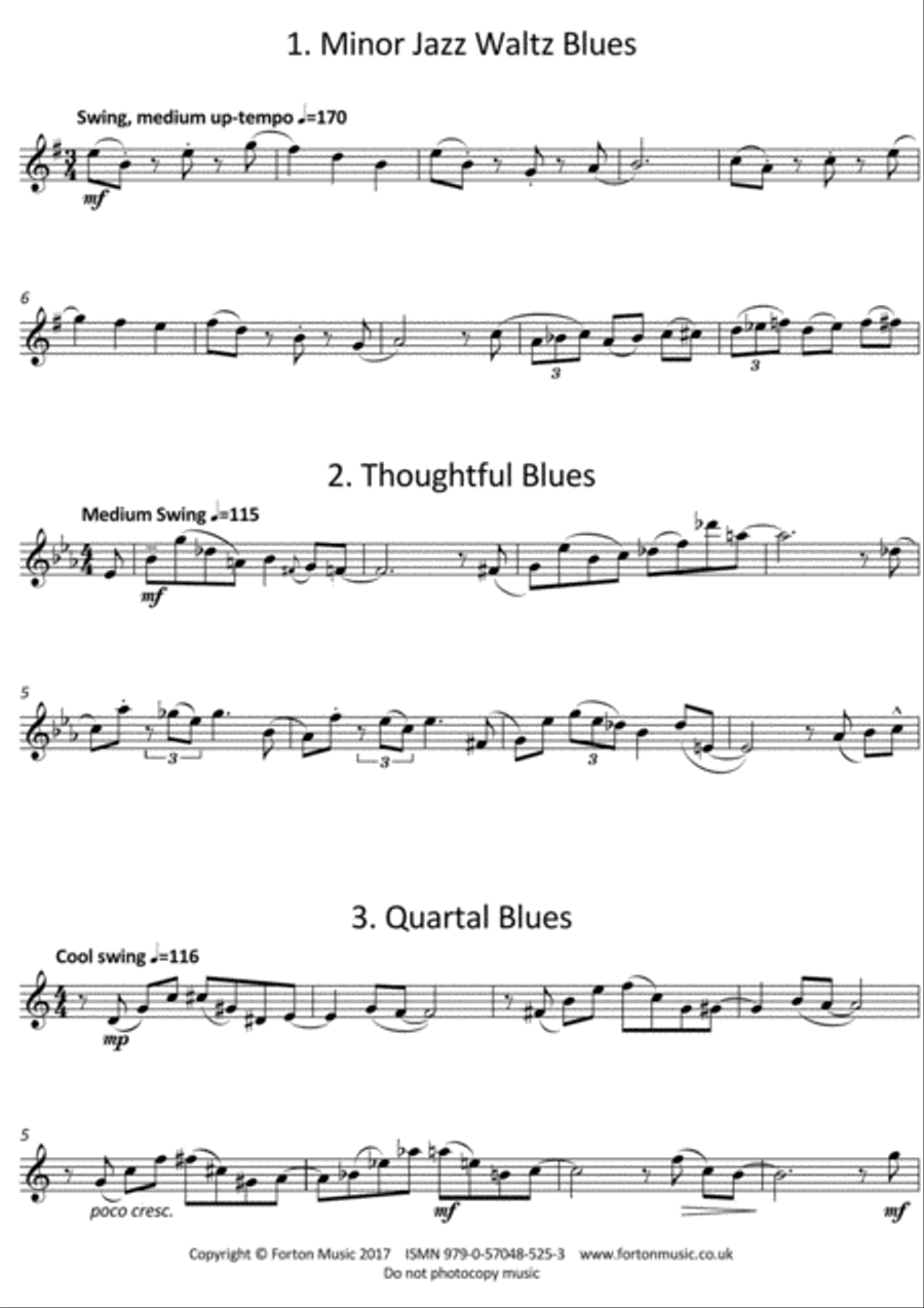 Odd Blues Flute Solo scores gallery preview page 2