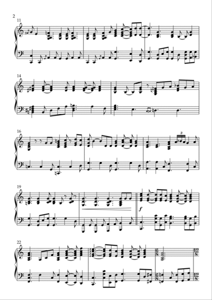 I Guess That's Why They Call It The Blues Piano Solo scores gallery preview page 2