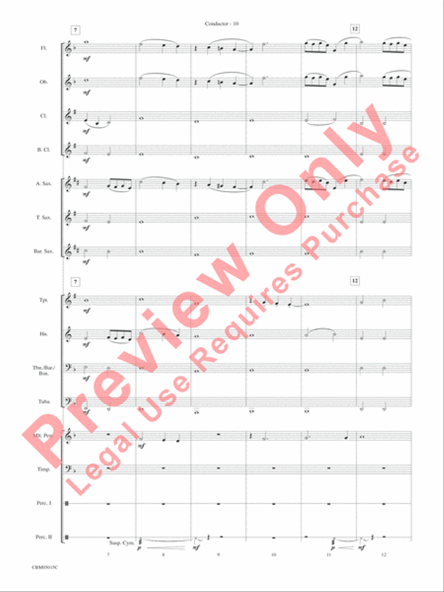 Themes from Star Wars: Episode III Revenge of the Sith Concert Band scores gallery preview page 13