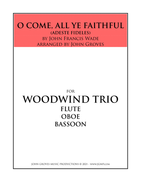 O Come, All Ye Faithful - Woodwind Trio image number null