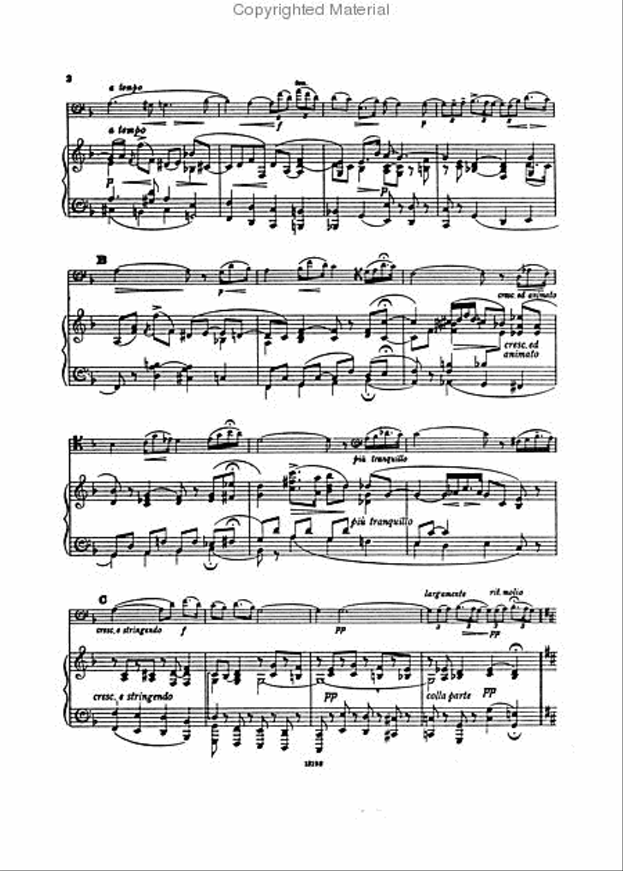 Romance for Bassoon and Orchestra Bassoon Solo scores gallery preview page 3