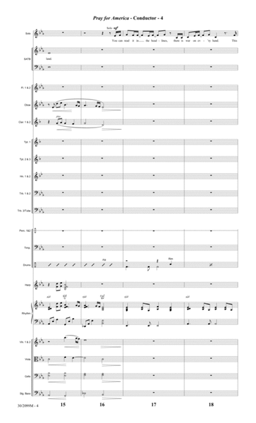 Pray for America - Full Orchestra Score and Parts