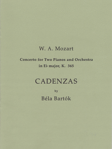 Cadenzas to Mozart